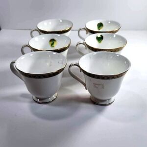 Waterford China Ashworth Tea Cups - Set Of‎ 6
